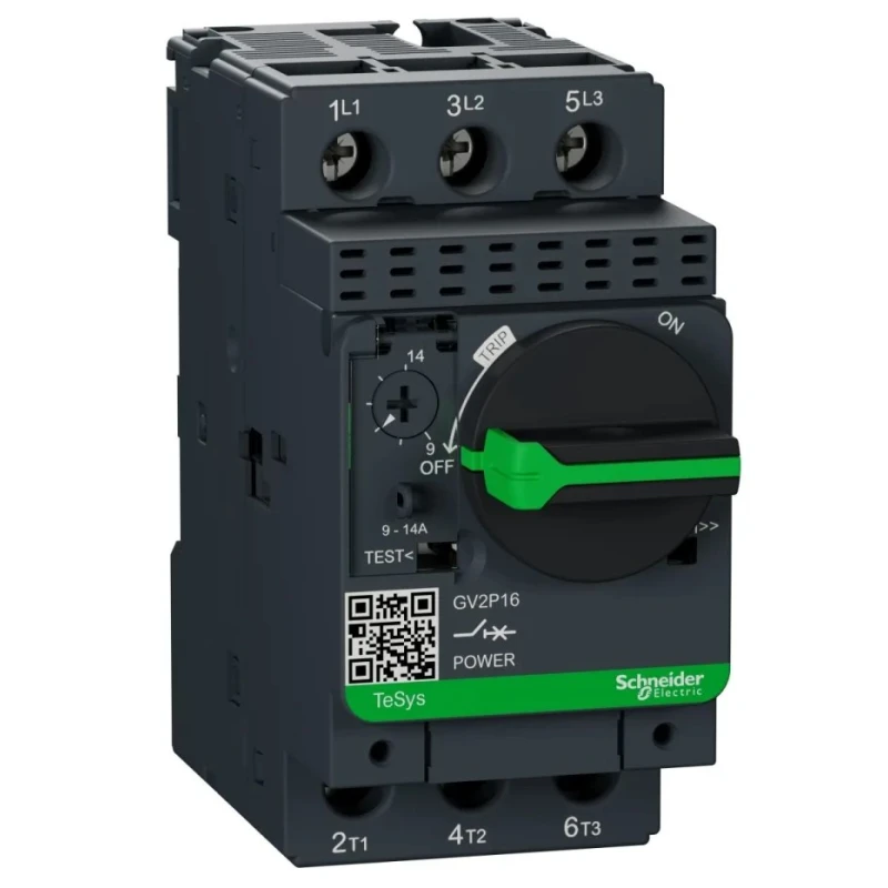 Schneider Electric Motor Protection Circuit Breaker 14A, 9 A Thermal Magnetic, 690V, IP20, 3 Poles GV2P16