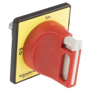 Schneider Electric Yellow, Red Rotary Handle 60 mm TeSys Vario Series KCD1PZ