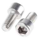 RS PRO Plain Stainless Steel Hex Socket Cap Screw M10 x 20 mm 304-4542