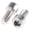 RS PRO Plain Stainless Steel Hex Socket Cap Screw M10 x 20 mm 304-4542