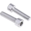 RS PRO Plain Stainless Steel Hex Socket Cap Screw M10 x 40 mm DIN 912, Hex Socket Drive 304-4514