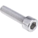 RS PRO Plain Stainless Steel Hex Socket Cap Screw M10 x 40 mm DIN 912, Hex Socket Drive 304-4514
