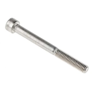RS PRO Plain Stainless Steel Hex Socket Cap Screw Hex Socket Drive M6 x 60 mm 304-4558