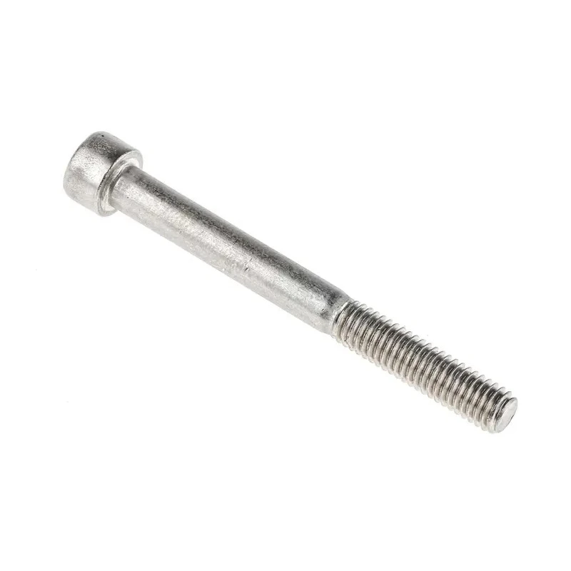 RS PRO Plain Stainless Steel Hex Socket Cap Screw Hex Socket Drive M6 x 60 mm 304-4558