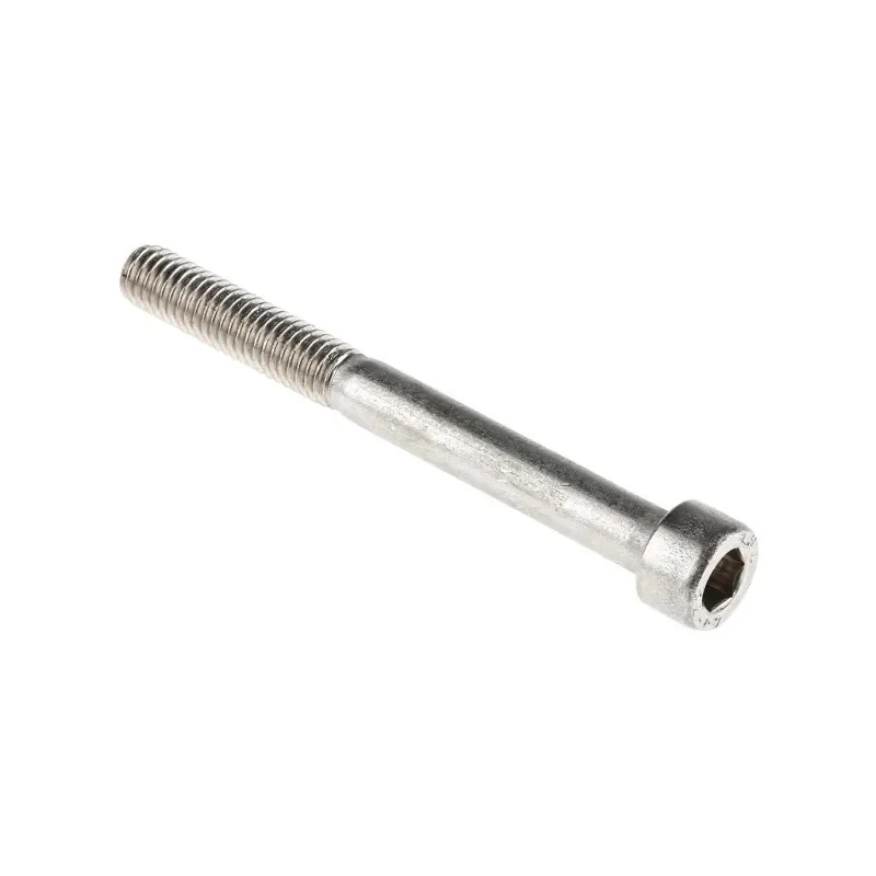 RS PRO Plain Stainless Steel Hex Socket Cap Screw Hex Socket Drive M6 x 60 mm 304-4558