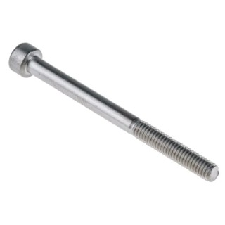 RS PRO Plain Stainless Steel Hex Socket Cap Screw M4 x 50 mm 304-4592