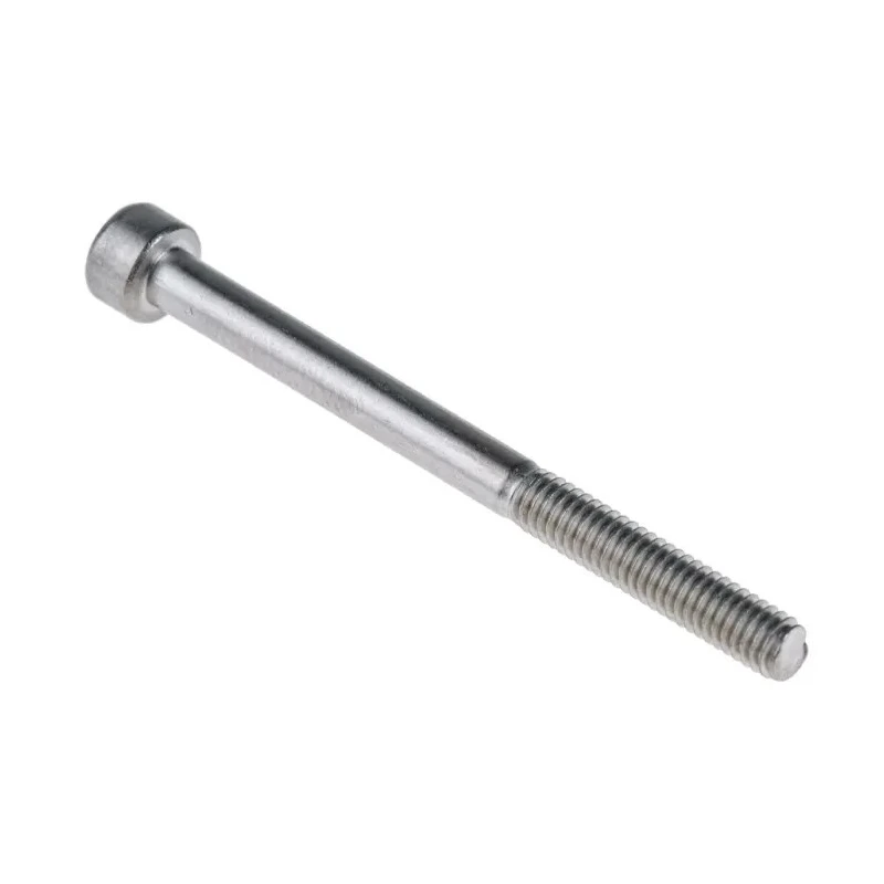 RS PRO Plain Stainless Steel Hex Socket Cap Screw M4 x 50 mm 304-4592
