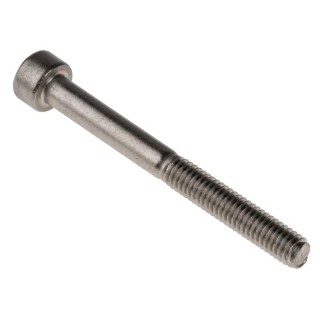 RS PRO Plain Stainless Steel Hex Socket Cap Screw, Hex Socket Drive, M4 x 40 mm 304-4609