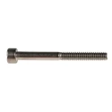 RS PRO Plain Stainless Steel Hex Socket Cap Screw, Hex Socket Drive, M4 x 40 mm 304-4609