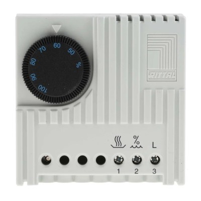 Rittal Enclosure Humidistat 50-100 %RH, 24V to 250V AC, Screw Mount, Germany 3118000