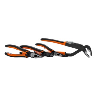 Bahco 4-Piece All Round Plier Set Combination Cutters Long Nose Water Pump Pliers 9897