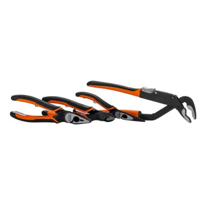 Bahco 4-Piece All Round Plier Set Combination Cutters Long Nose Water Pump Pliers 9897