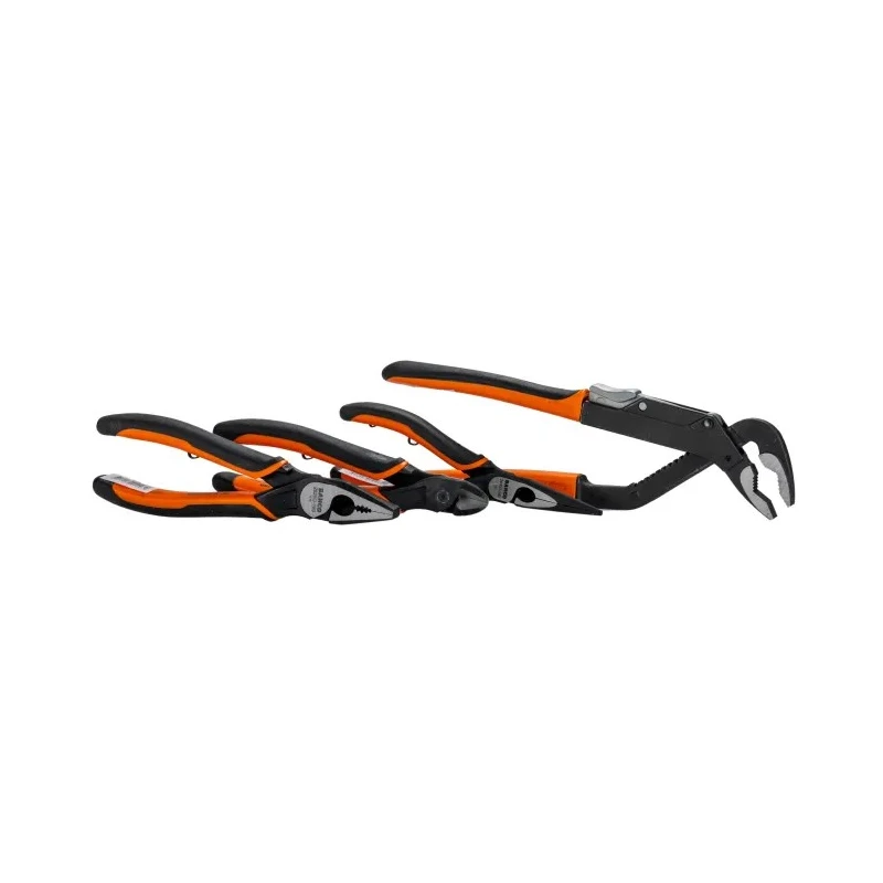 Bahco 4-Piece All Round Plier Set Combination Cutters Long Nose Water Pump Pliers 9897