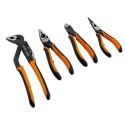 Bahco 4-Piece All Round Plier Set Combination Cutters Long Nose Water Pump Pliers 9897
