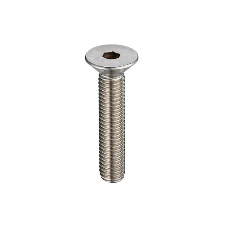 RS PRO Plain Stainless Steel Hex Socket Countersunk Screw, Hex Socket Drive, M8 x 50 mm 304-4794