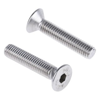 RS PRO Plain Stainless Steel Hex Socket Countersunk Screw M8 x 40 mm 304-4801