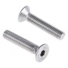 RS PRO Plain Stainless Steel Hex Socket Countersunk Screw M8 x 40 mm 304-4801