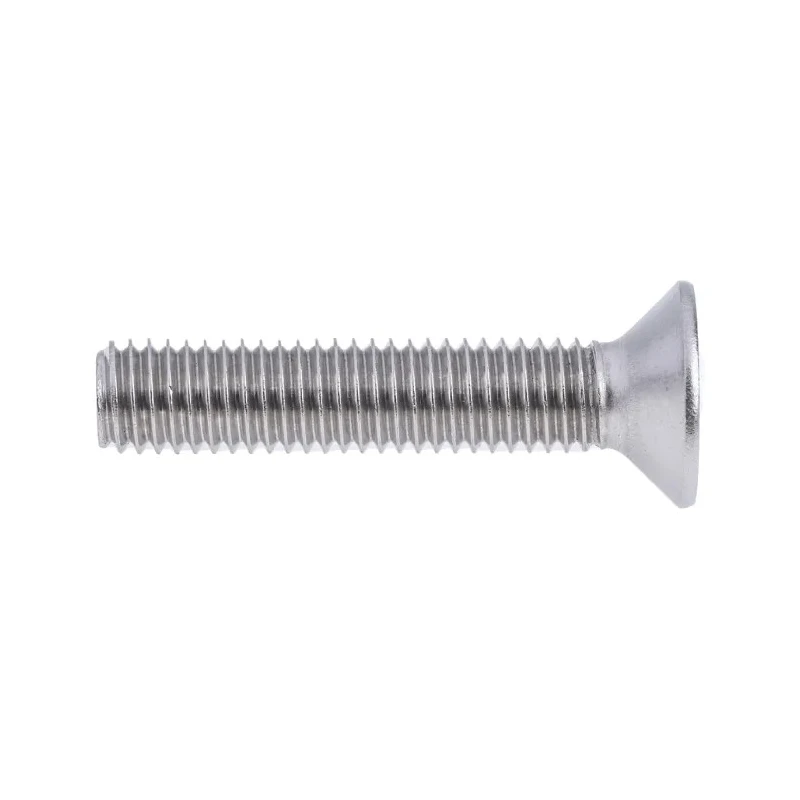 RS PRO Plain Stainless Steel Hex Socket Countersunk Screw M8 x 40 mm 304-4801