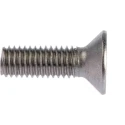 RS PRO Plain Stainless Steel Hex Socket Countersunk Screw, Hex Socket, M8 x 25mm 304-4839