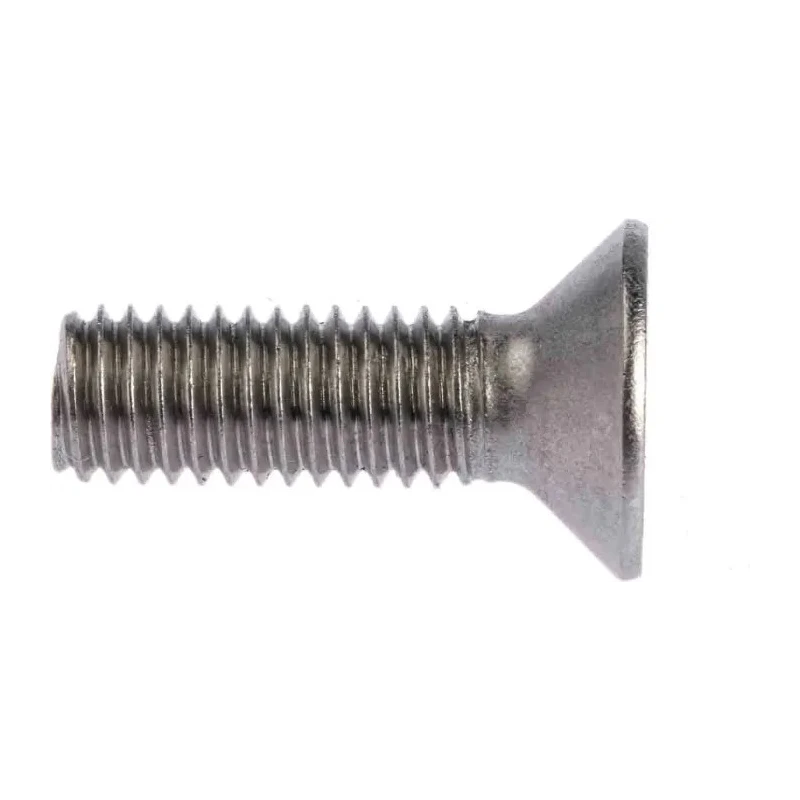 RS PRO Plain Stainless Steel Hex Socket Countersunk Screw, Hex Socket, M8 x 25mm 304-4839