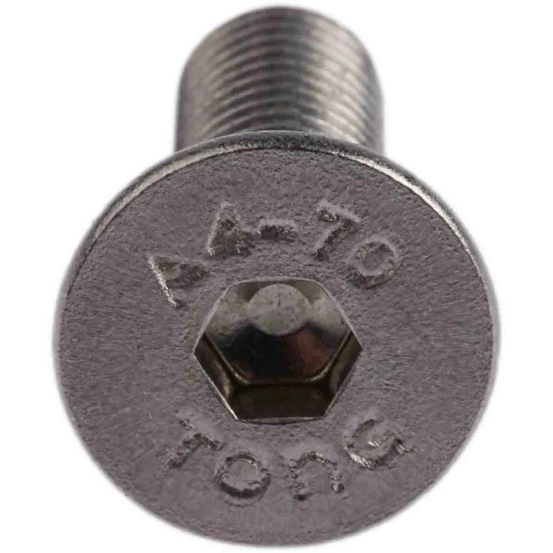 RS PRO Plain Stainless Steel Hex Socket Countersunk Screw, Hex Socket, M8 x 25mm 304-4839