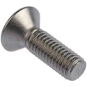 RS PRO Plain Stainless Steel Hex Socket Countersunk Screw, Hex Socket, M8 x 25mm 304-4839