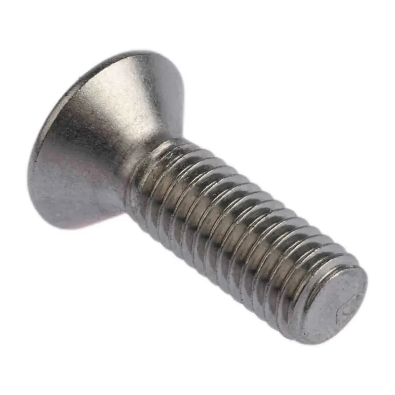 RS PRO Plain Stainless Steel Hex Socket Countersunk Screw, Hex Socket, M8 x 25mm 304-4839