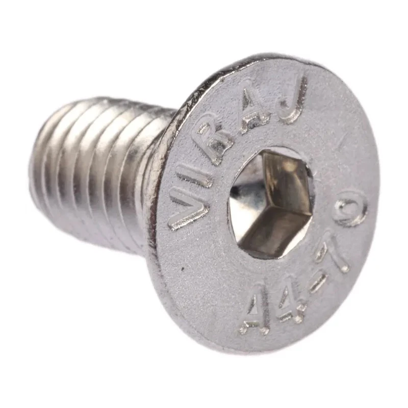 RS PRO Plain Stainless Steel Hex Socket Countersunk Screw M8 x 16 mm 304-4851