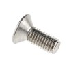 RS PRO Plain Stainless Steel Hex Socket Countersunk Screw M8 x 20 mm 304-4845