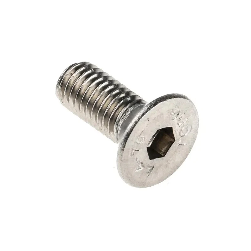 RS PRO Plain Stainless Steel Hex Socket Countersunk Screw M8 x 20 mm 304-4845
