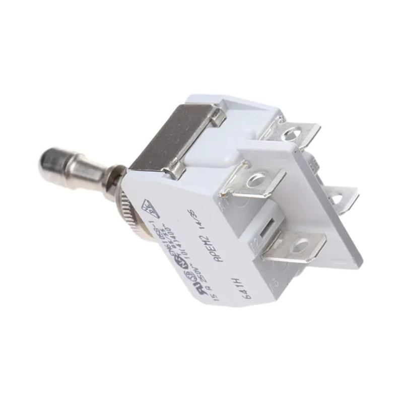 APEM Toggle Switch Panel Mount On-Off DPST Tab Terminal 24 V dc 250 V ac 641H/2-1V