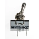 APEM Toggle Switch Panel Mount On-Off SPST 10A 24V dc 250V ac Nickel Plated Brass Actuator 631H/2-1V