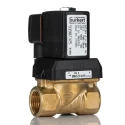 Burkert Brass Body 2 Port NC Solenoid Valve 24V AC 10 bar Maximum Operating Pressure 221603