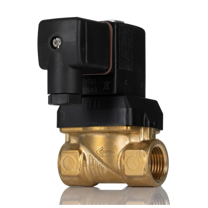 Burkert Brass Body 2 Port NC Solenoid Valve 24V AC 10 bar Maximum Operating Pressure 221603