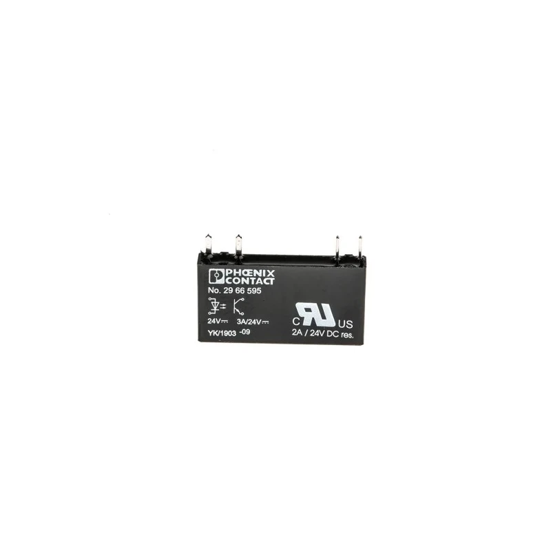 Phoenix Contact 2-Series Solid State Relay, PCB Mount, 24 V Load, SPST, Through Hole Terminal, OPT-24DC/24DC/2 2966595