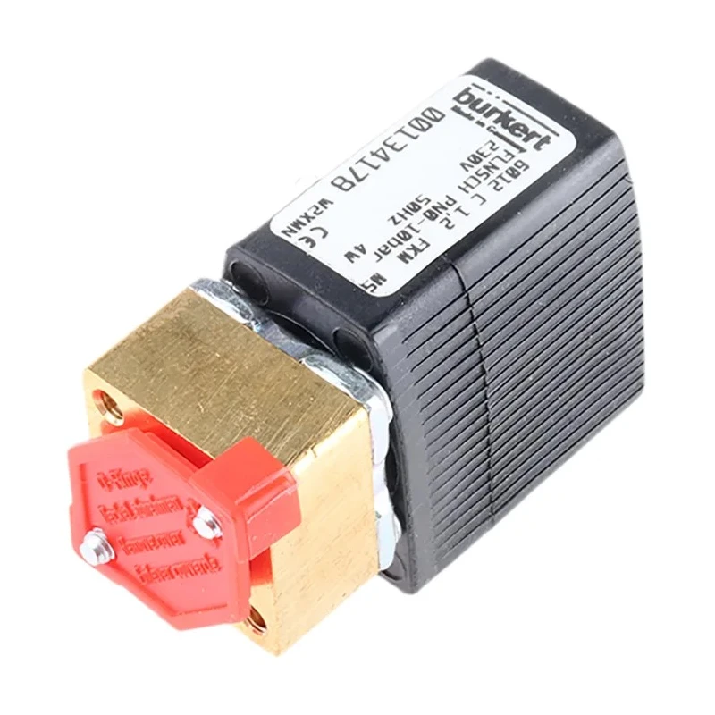Burkert Brass Bodied 3 Port NC Solenoid Valve 230V AC 1/8 in G Thread 134178
