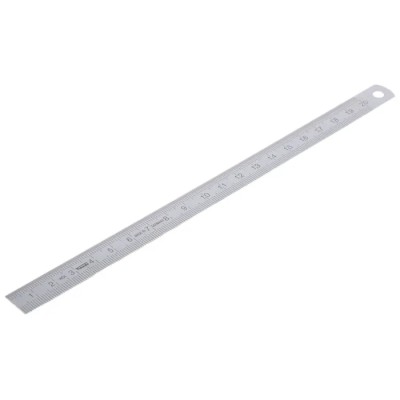 MikronTec 2 mm Stainless Steel Flexible Metric Ruler 901 200MM