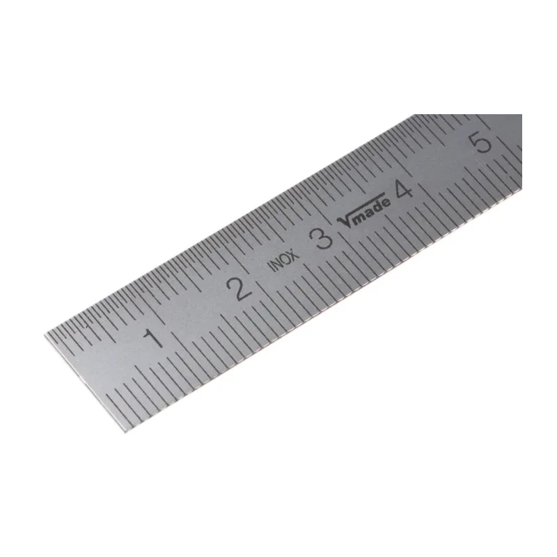 MikronTec 2 mm Stainless Steel Flexible Metric Ruler 901 200MM