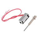 Mecalectro Linear Solenoid Push Pull 12V 7W 30mm Length 12.7mm Width 10mm Depth 8.M10 02 62 12 VCC 25%