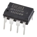 Texas Instruments Precision Operational Amplifier 1 MHz, Dual Channel, 8-Pin Through Hole PDIP Package OPA2277PA