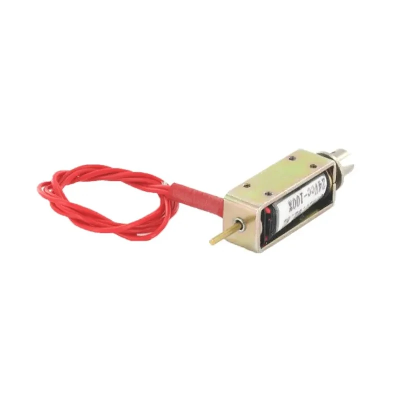 Mecalectro 8.M10.02.62 Linear Solenoid 24V DC 7W 30mm Length 12.7mm Width 10mm Depth 25% Duty Cycle 8.M10 02 62 24 VCC 25%