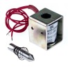 Mecalectro 8.M11.AA.52 Linear Solenoid, 12V DC, Pull Action, 6mm Stroke, 4W Continuous Power 8.M11 AA 52 12 VCC 100%