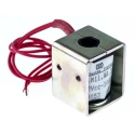 Mecalectro 8.M11.AA.52 Linear Solenoid, 12V DC, Pull Action, 6mm Stroke, 4W Continuous Power 8.M11 AA 52 12 VCC 100%