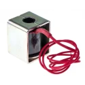 Mecalectro 8.M11.AA.52 Linear Solenoid, 12V DC, Pull Action, 6mm Stroke, 4W Continuous Power 8.M11 AA 52 12 VCC 100%