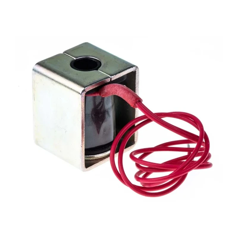 Mecalectro 8.M11.AA.52 Linear Solenoid, 12V DC, Pull Action, 6mm Stroke, 4W Continuous Power 8.M11 AA 52 12 VCC 100%