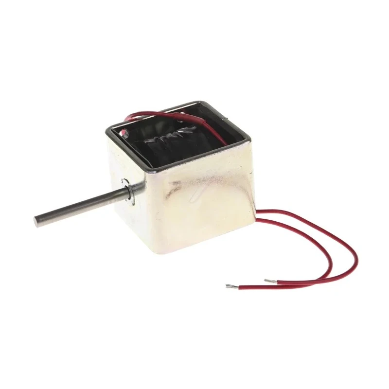 Mecalectro Linear Solenoid Push Type 12V DC 15W 15mm Stroke 15N Magnetic Force 50.8mm Length 49mm 8.M15 02 62 12 VCC 100%