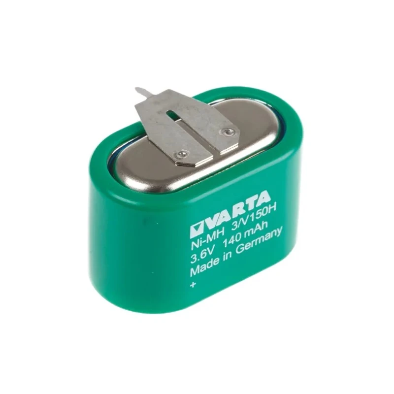Varta 3.6 V NiMH Button Rechargeable Battery 150 mAh 17.7 mm Height PCB Terminals 55615603059