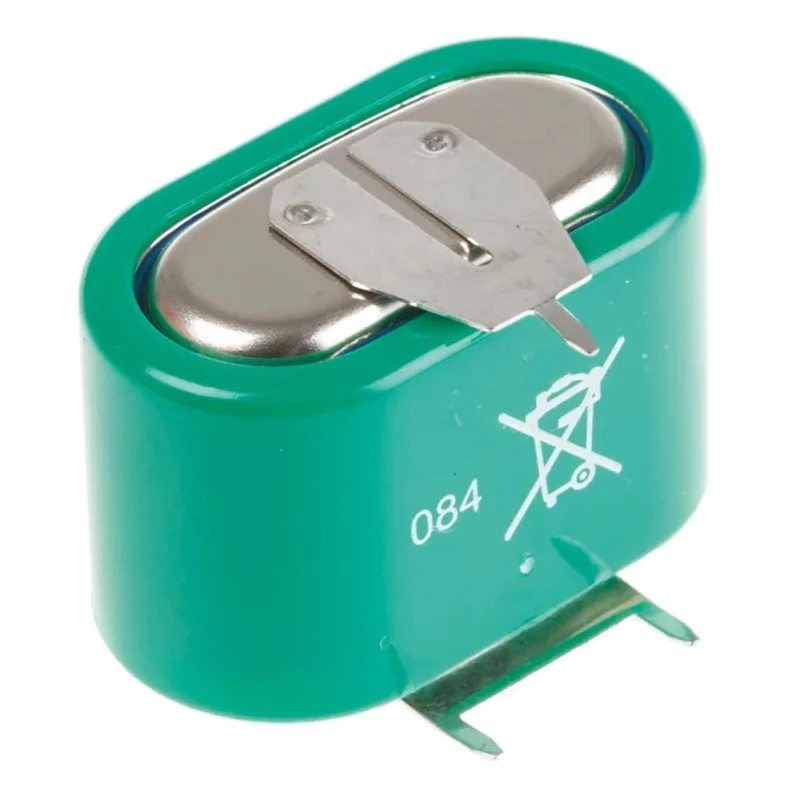 Varta 3.6 V NiMH Button Rechargeable Battery 150 mAh 17.7 mm Height PCB Terminals 55615603059