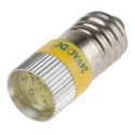 RS PRO Yellow Indicator Lamp Multichip, 24V DC, E10 Base, 10mm Diameter 209-917