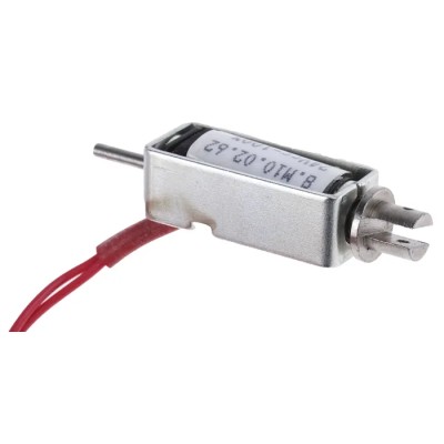 Mecalectro 24V Linear Solenoid Push Pull 30mm Length 12.7mm Width 10mm Depth 8.M10 02 62 24 VCC 100%